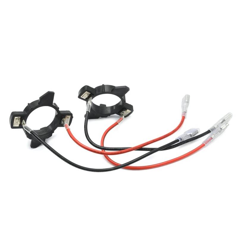 2 Stück H7 LED Scheinwerfer-Leuchtmittel-Adapter-Sockel-Halterung, H7 HID-Lampenfassung, Befestigungsclips für 2003–2006 V/W T/Oran, 2003–2010 V/W C/Addy von njssjd