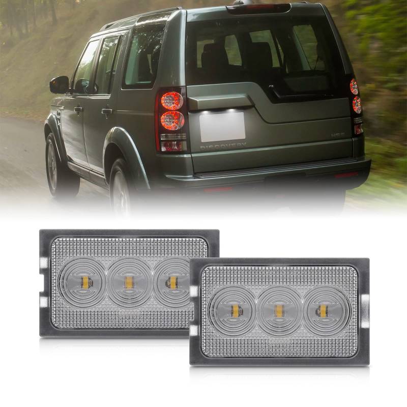 2 x LED-Kennzeichenbeleuchtung für Land-Ro/ver Discovery 3 LR3 Discovery 4 LR4 L319 Freelander 2 LR2 L359 Rang Rover Sport L320 von njssjd