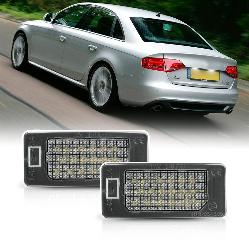 Canbus LED Kennzeichenbeleuchtung für A-udi A4 B8 A5 S5 A6 A7 Q5 TT Roadster TTS RS5 TTRS helle Xenon-weiße LED Tag-Lampen von njssjd