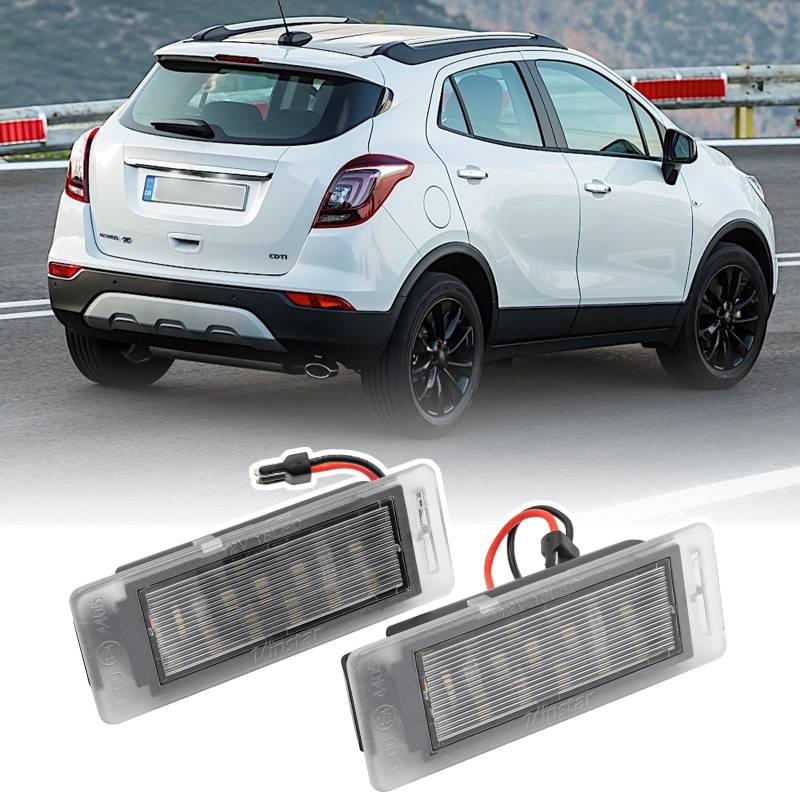 njssjd LED-Kennzeichenbeleuchtung 6000 K Weiß für Opel Mokka 2013-2016 Mokka X 2016-2019 Insignia Sports Tourer 2009-2017 von njssjd