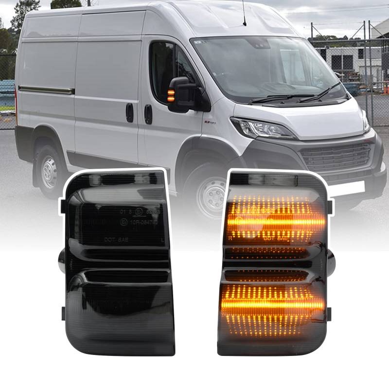 njssjd Seitenspiegelblinker LED Blinker Kompatibel mit 2006-2023 F.iat Ducato Typ 250 Peugeot Boxer C-itroen Jumper Relais Blinker von njssjd