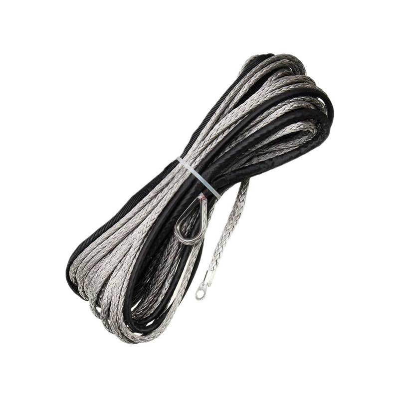 String Line-Kabel 7700LBs Synthetisches Abschleppseil 15M Autowasch-Wartungsschnur Synthetisches Windenseil for ATV UTV Offroad(Dark Grey) von nmbhus