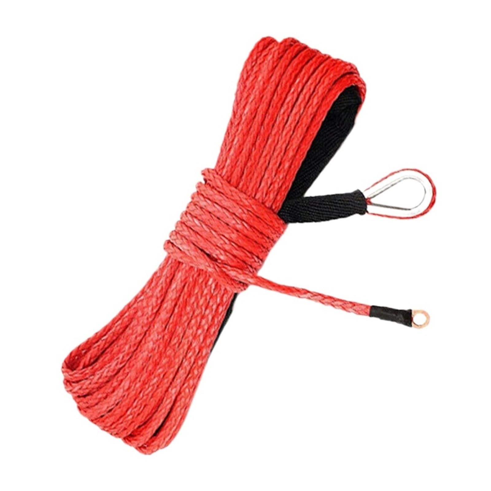 String Line-Kabel 7700LBs Synthetisches Abschleppseil Autowasch-Wartungsschnur Synthetisches Windenseil for 4WD ATV UTV(Red) von nmbhus