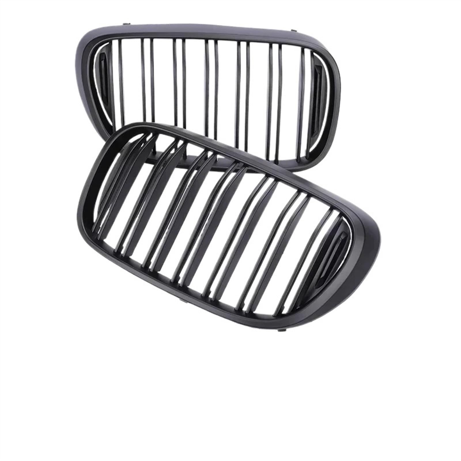 nongyo Auto-Kühlergrill Kompatibel Mit 7er 740i 2016 2017 750i 2016 2017 2018 740e 2017 2018 Auto-Frontgrill Auto-Frontstoßstangengrill Ersatz(Dual Matte Black) von nongyo