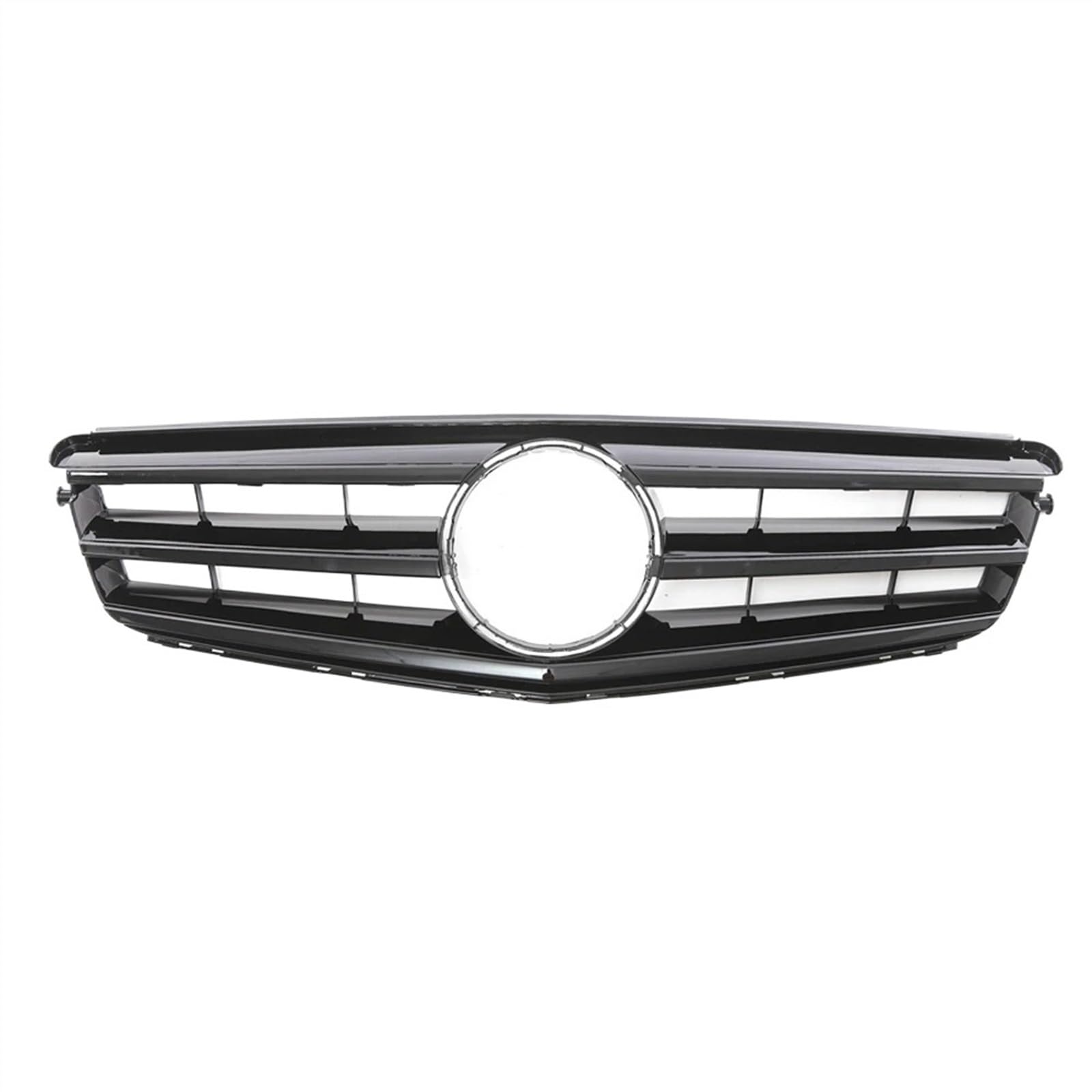 nongyo Auto-Kühlergrill Kompatibel Mit Benz Für C-Klasse W204 C180 C200 C230 C260 C280 C300 C350 2008 2009 2010 2011 2012 2013 2014 Für Sport Style Frontstoßstangengrill(Sport-Glossy Black) von nongyo