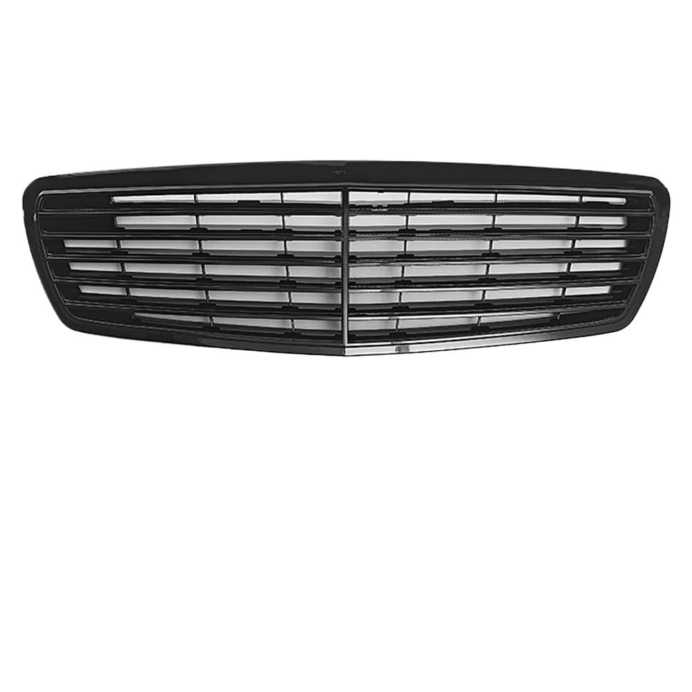 nongyo Auto-Kühlergrill Kompatibel Mit Benz Für E-Klasse W211 E320 E350 E500 E63 2003 2004 2005 2006 2007 2008 2009 Auto Obere Mitte Mesh Stoßstangengitter Dekoration(A Black,2003-2006) von nongyo