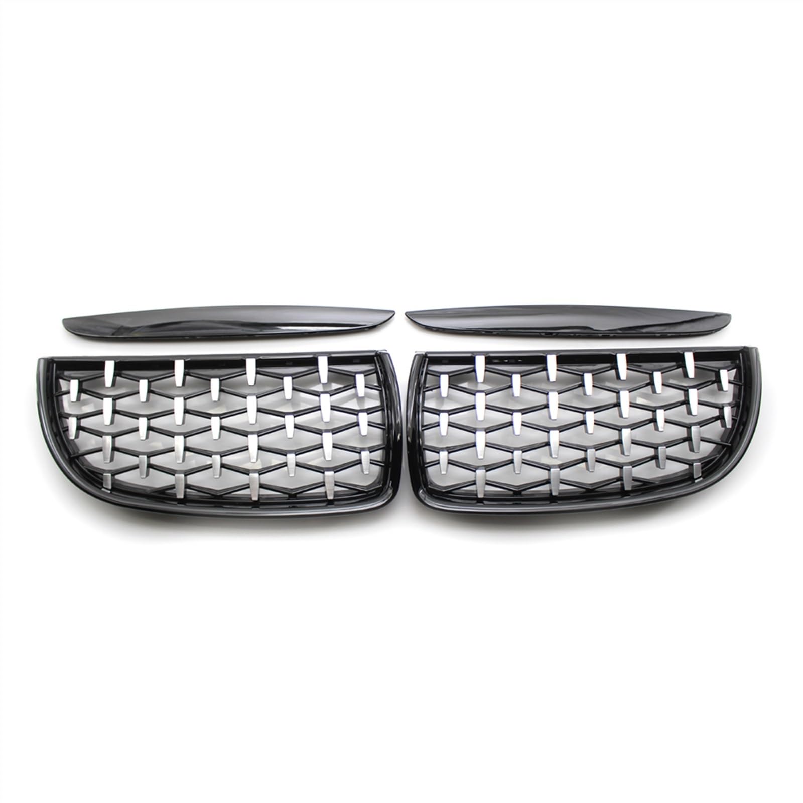 nongyo Auto-Kühlergrill Kompatibel Mit E90 E91 3er 325i 2005 2006 2007 2008 Auto-Frontgrill Stoßstangengitter Fronteinlassgitter Auto-Frontkühlergrill(Black Sliver) von nongyo