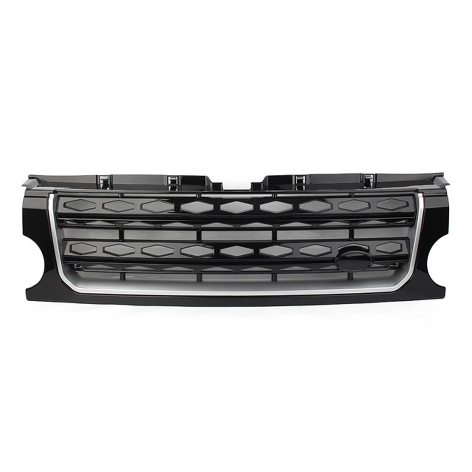 nongyo Auto-Kühlergrill Kompatibel Mit Land Für Rover Für Discovery L319 LR3 2005 2006 2007 2008 2009 Auto-Renngrills Front-Nierenhaubenform-Styling-Gitter(Black Silver Black) von nongyo