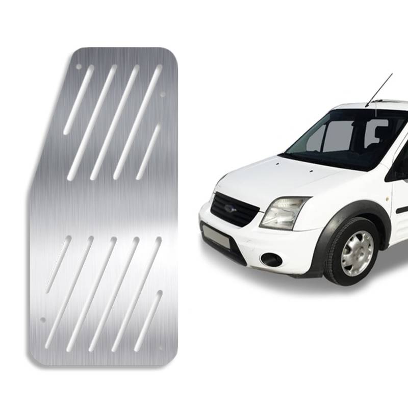 Auto Fußstütze Pedale Kompatibel mit FORD Tourneo 2006-2011 | Chrom Edelstahl Auto Fußrasten Pedale | Auto Fußablage Pedal Auto Ruhepedal Linkes Fußpedal | Auto Innen Chrom Zubehör von noxx