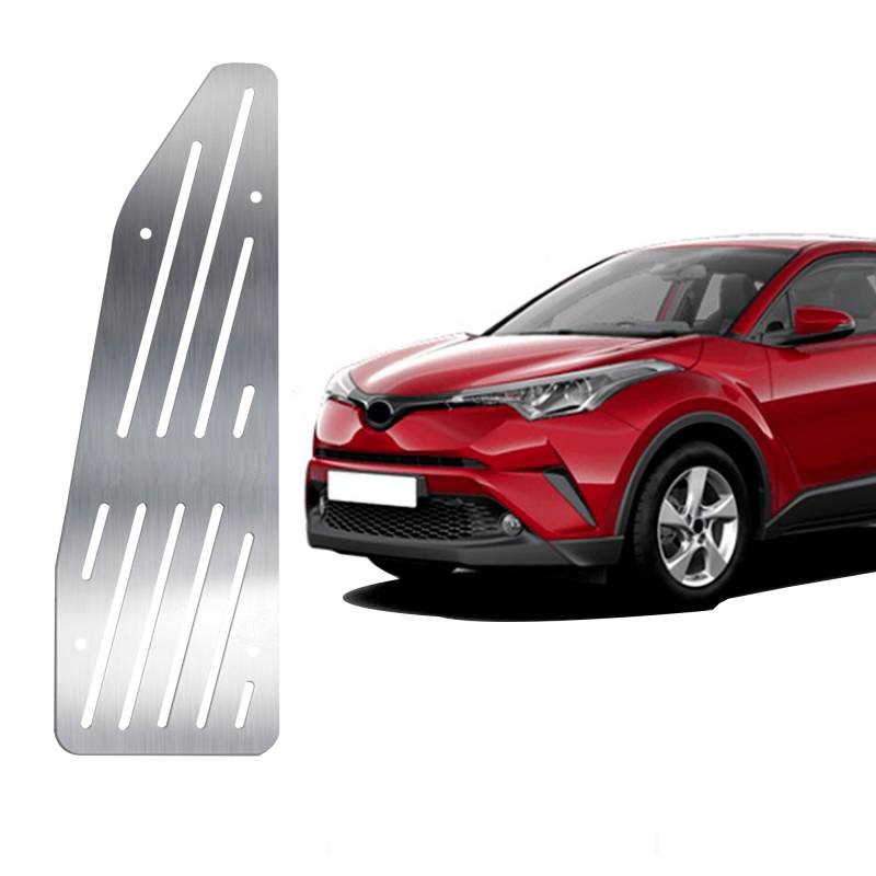 Auto Fußstütze Pedale Kompatibel mit TOYOTA C-HR 2016-2020 | Chrom Edelstahl Auto Fußrasten Pedale | Auto Fußablage Pedal Auto Ruhepedal Linkes Fußpedal | Auto Innen Chrom Zubehör von noxx