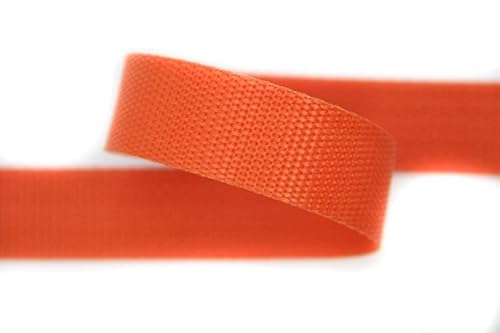 30mm | 5m Gurtband | Farbauswahl I 100% Polypropylen (orange, 15mm) von nts Nähtechnik