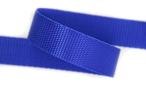 25mm | 5m Gurtband | 100% Polypropylen | blau von nts Nähtechnik