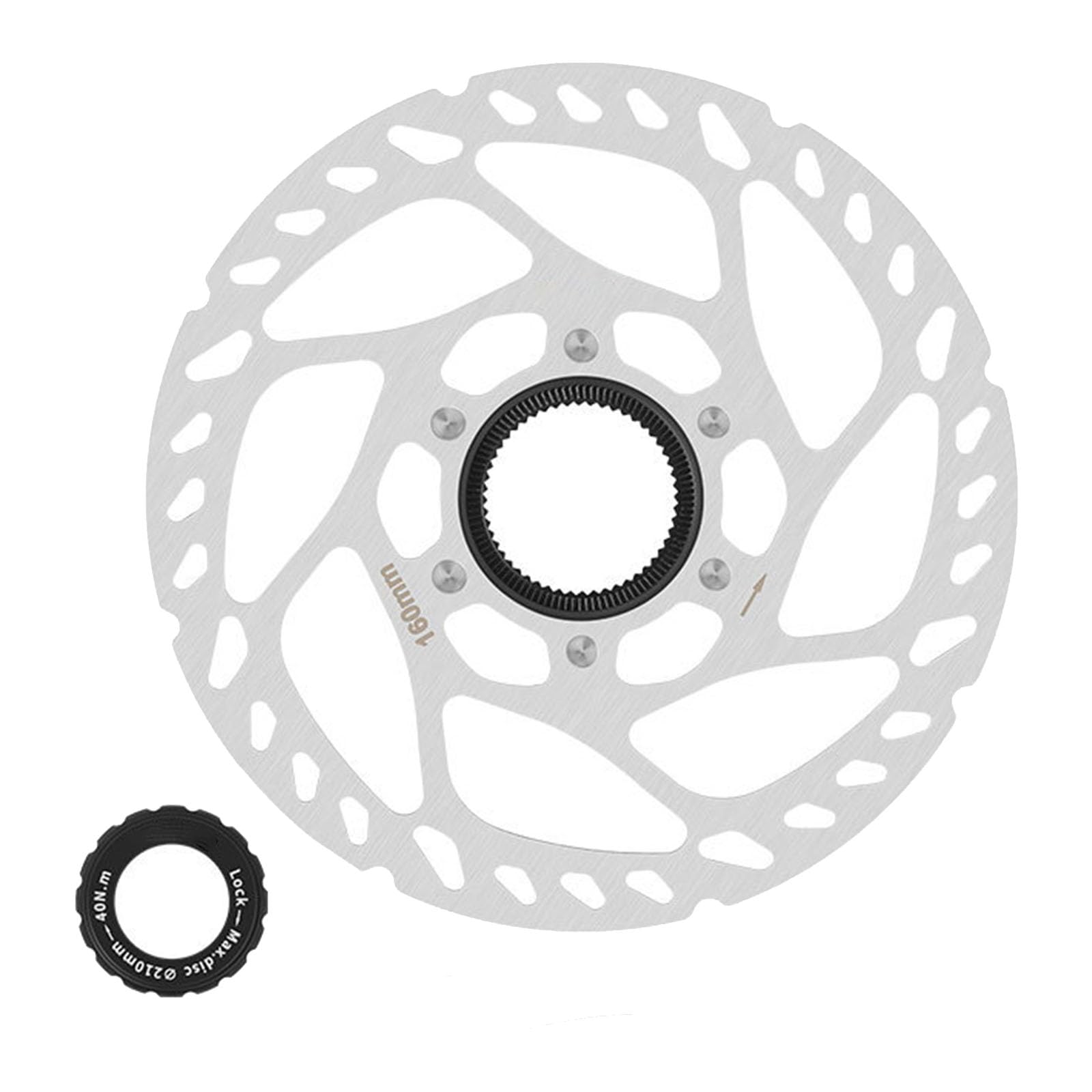 nuanzhiyuan Scheibenbrems-Rotor aus Edelstahl für Fahrräder, Rennräder, Mountainbikes, 140 mm, 160 mm, 180 mm, 203 mm, Scheibenbremsrotor von nuanzhiyuan