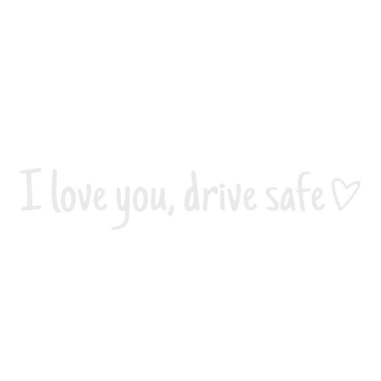 omiinitio „I Love You Drives Safe“ Autoaufkleber Für Stoßstangen Rückfenster Windschutzscheibe Stoßstangen Kfz Zubehör von omiinitio