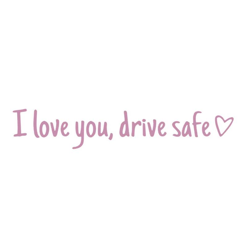 omiinitio „I Love You Drives Safe“ Autoaufkleber Für Stoßstangen Rückfenster Windschutzscheibe Stoßstangen Kfz Zubehör von omiinitio