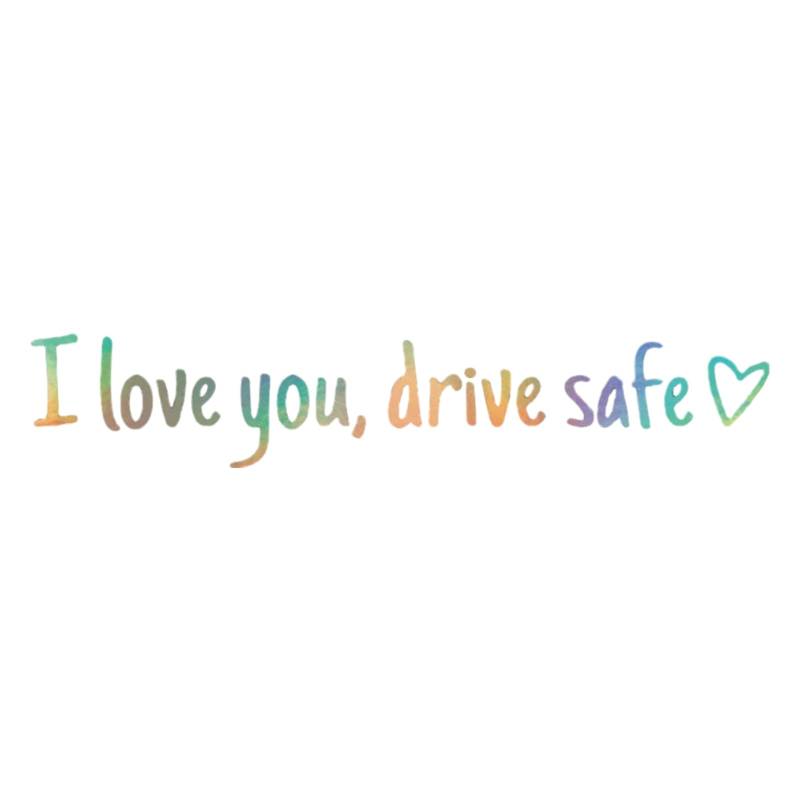 omiinitio „I Love You Drives Safe“ Autoaufkleber Für Stoßstangen Rückfenster Windschutzscheibe Stoßstangen Kfz Zubehör von omiinitio