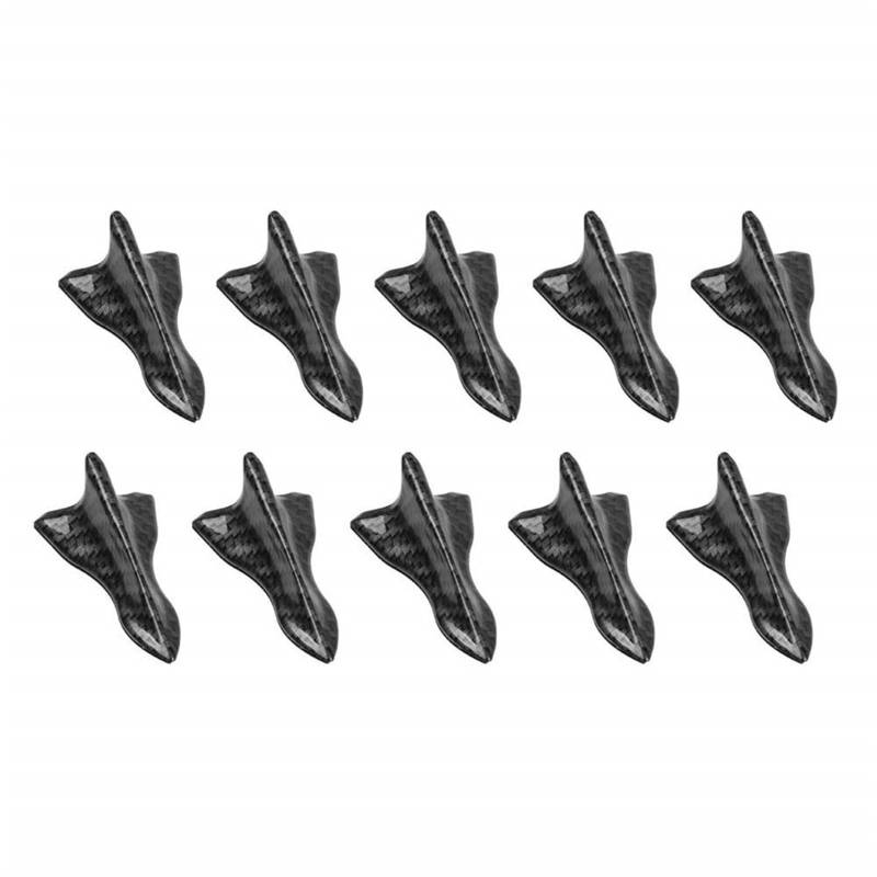 omiinitio 10pcs Flossendiffusor Wirbelgenerator Windschutzscheibe Flossen Dekoration Einfacher Gebrauch Für Autodach Und Stoßfängerzubehör von omiinitio