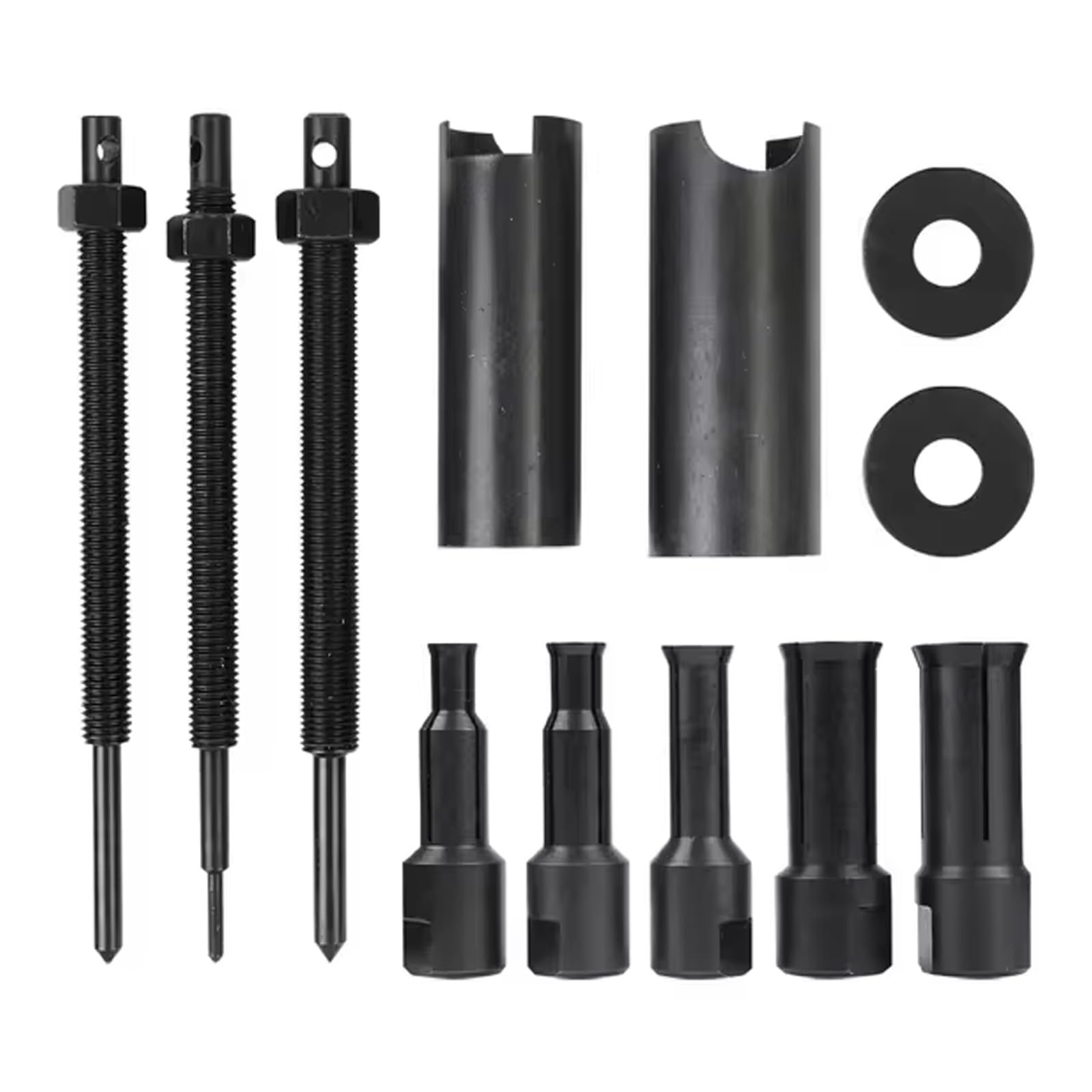 omiinitio 12 Pcs Innenlager Abzieher Set Kohlenstoffstahl Motorradlagerentfernungswerkzeug Upgrades Für Einfache Wartung von omiinitio