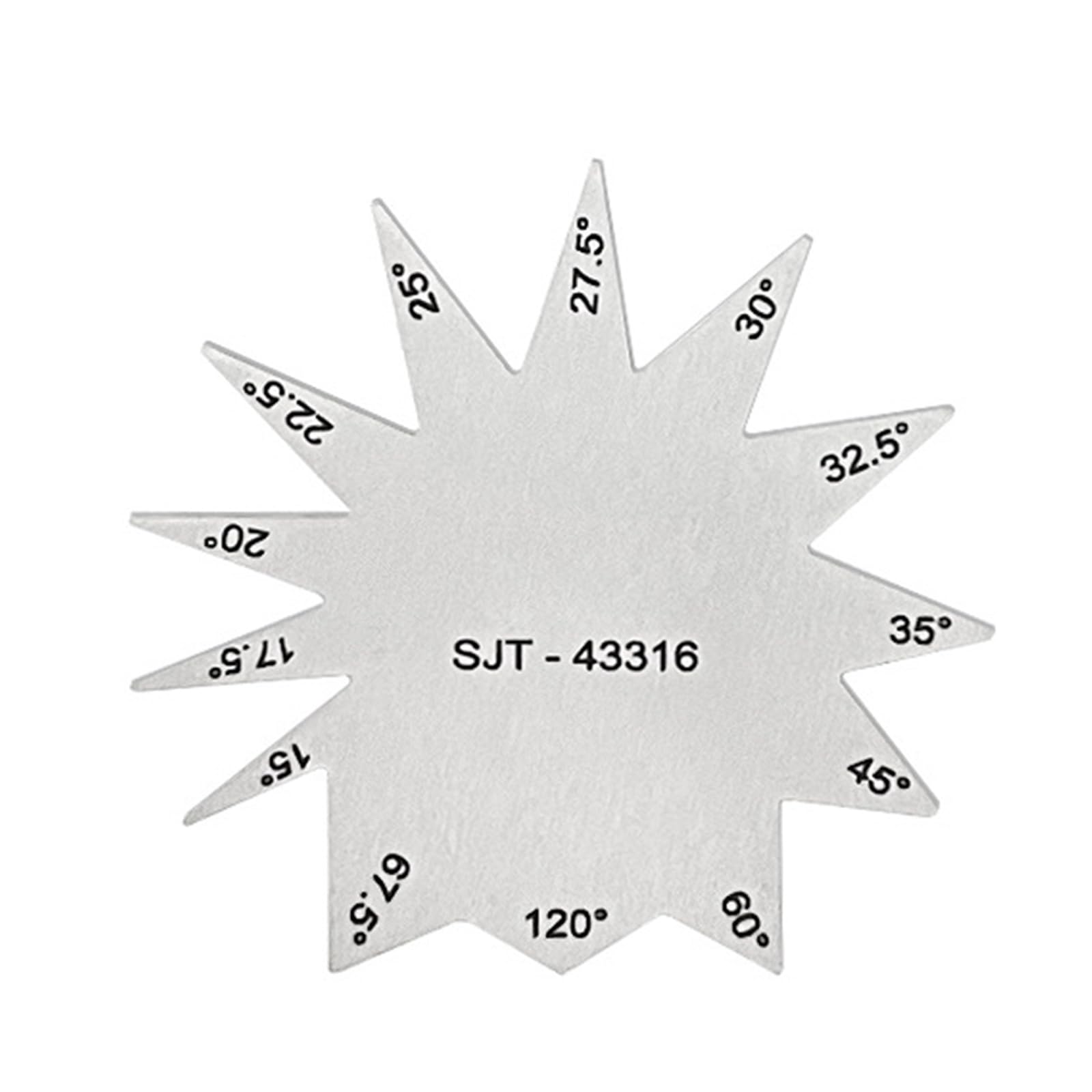 omiinitio Winkelmesser Metallbearbeitungsschraubengewinde Tragbare Edelstahl Schneidwinkel Messungsinstrument von omiinitio