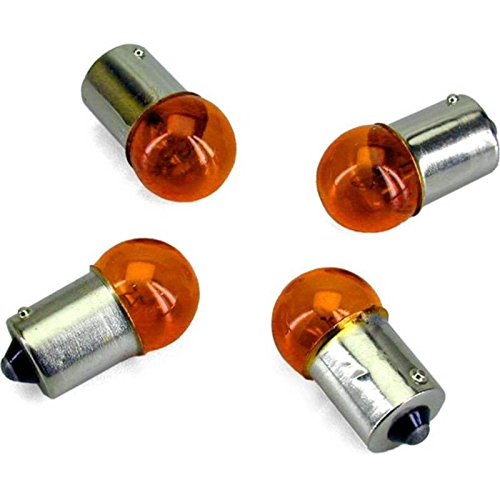 NC One by Camamoto 77220003 Set mit 4 Lampen, Pfeillampen, 12 V, 10 W, Orange, für Motorrad, Scooter, BA15S von one