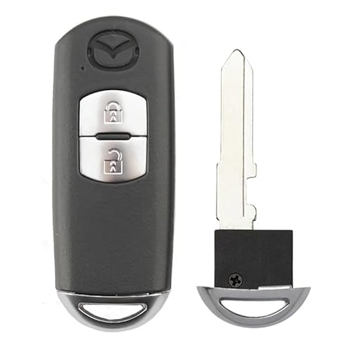 2 Knopf autoschlüssel gehäuse funkschlüssel schlüssel Punto Taste Smart Remote Key Shell Case Fob für Mazda 3 5 6 CX-5 CX-7 CX-9 MX-5 Miata RX-8 2006-2018 von onetop1