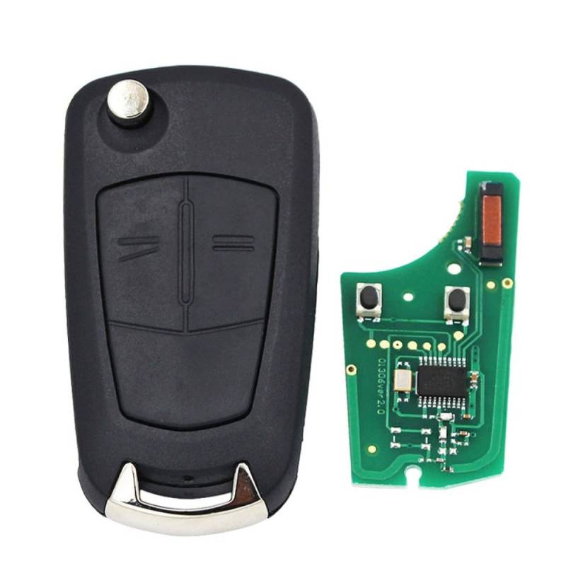 2-Tasten Autoschlüsselanhänger 433Mhz ID46 PCF7941 Chip für Opel Vauxhall Astra H 2004 2005 2006 2007 2008 2009 von onetop1