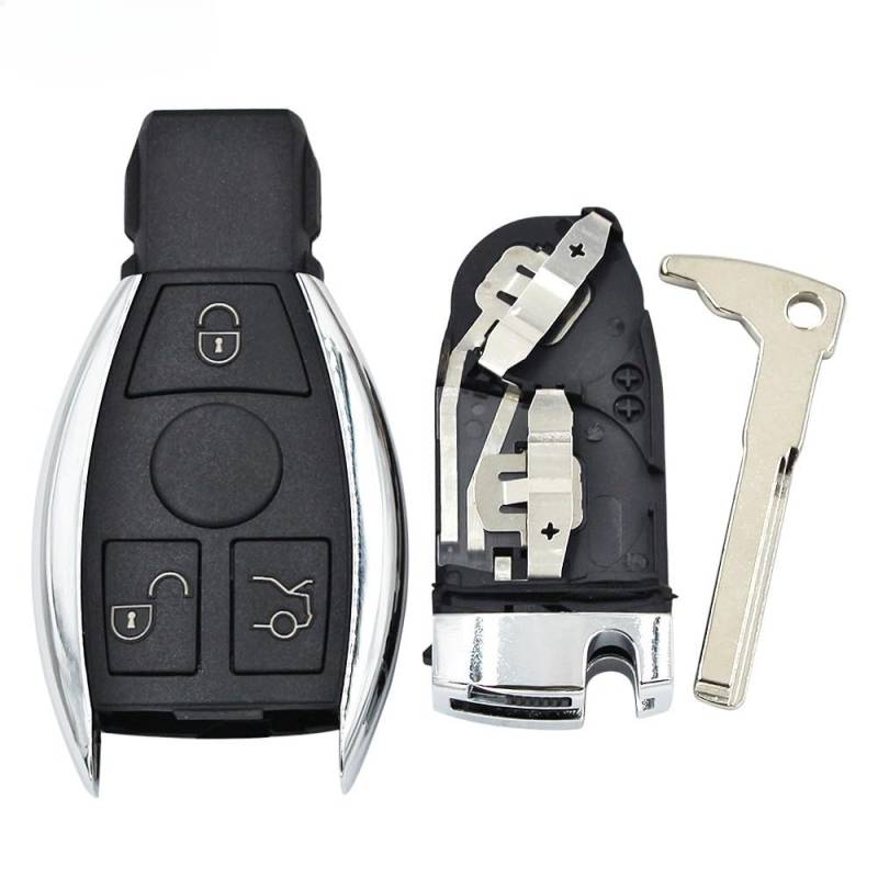 3 Tasten Smart Car Key Taste Ersatzgehäuse autoschlüssel gehäuse funkschlüssel schlüssel Punto für Mercedes Benz A C E R S CL GL SL CLK SLK Old Type mit 2 Batteriehalter Fernsteuerung von onetop1