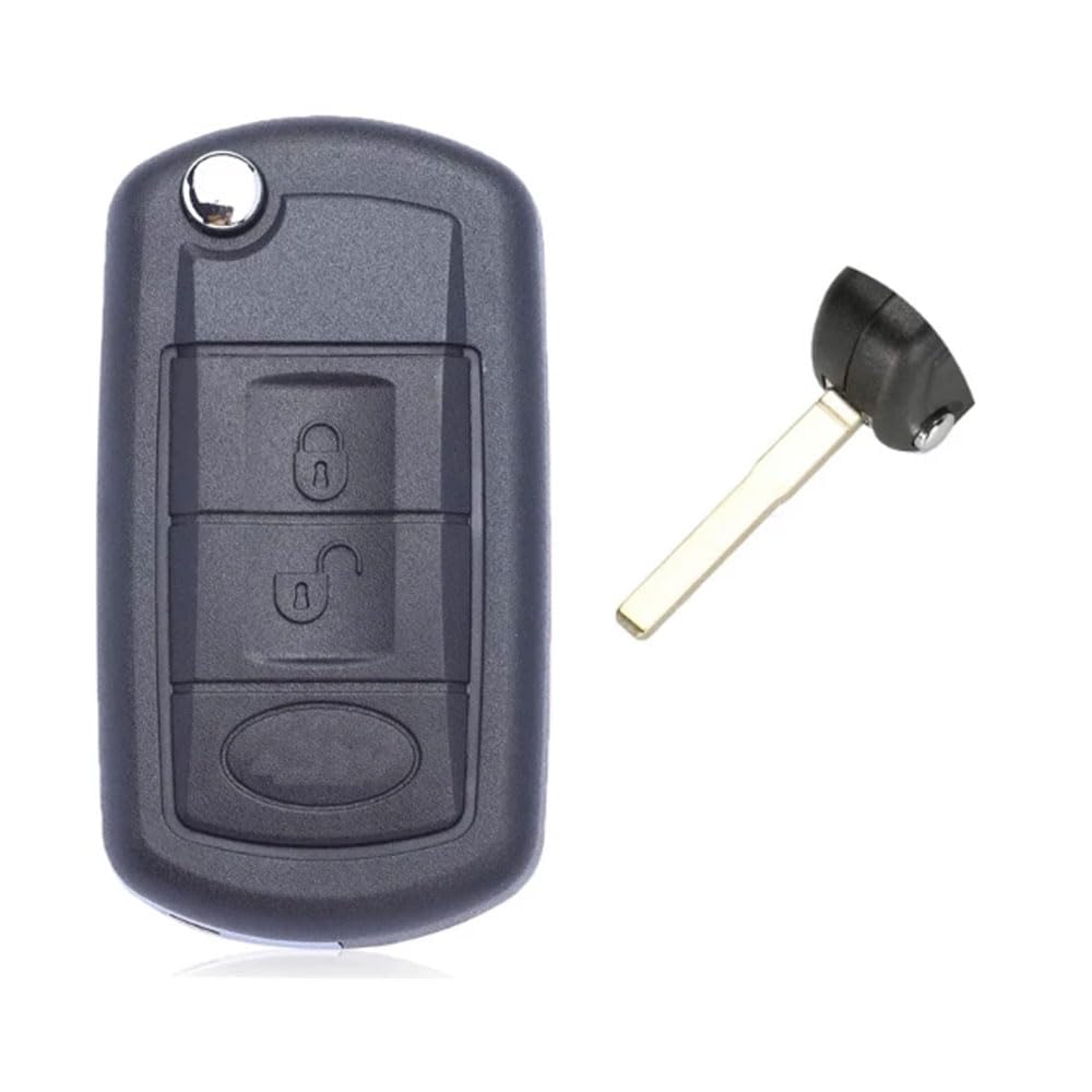 Ersatz 3 Tasten Remote Flip Autoschlüssel Fall Styling für Land R0VER Range R0ver Sport LR3 Discovery HU101 Slot Schlüsselanhänger Gehäuse Schlüssel Auto Lock Shell Key Case Ersatz Autozubehör von onetop1