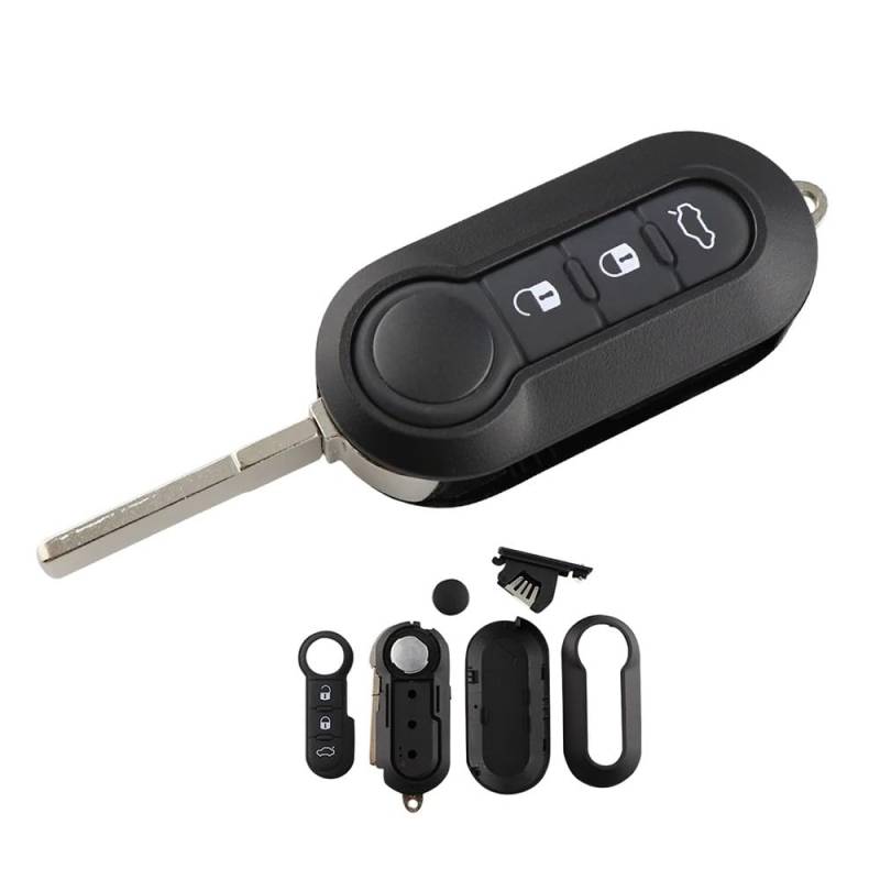 autoschlüssel gehäuse funkschlüssel schlüssel Punto Taste Smart Remote Key Shell Case Fob für FIAT 500 Panda Punto Bravo Ducato Smart Fob Karte Abdeckung von onetop1