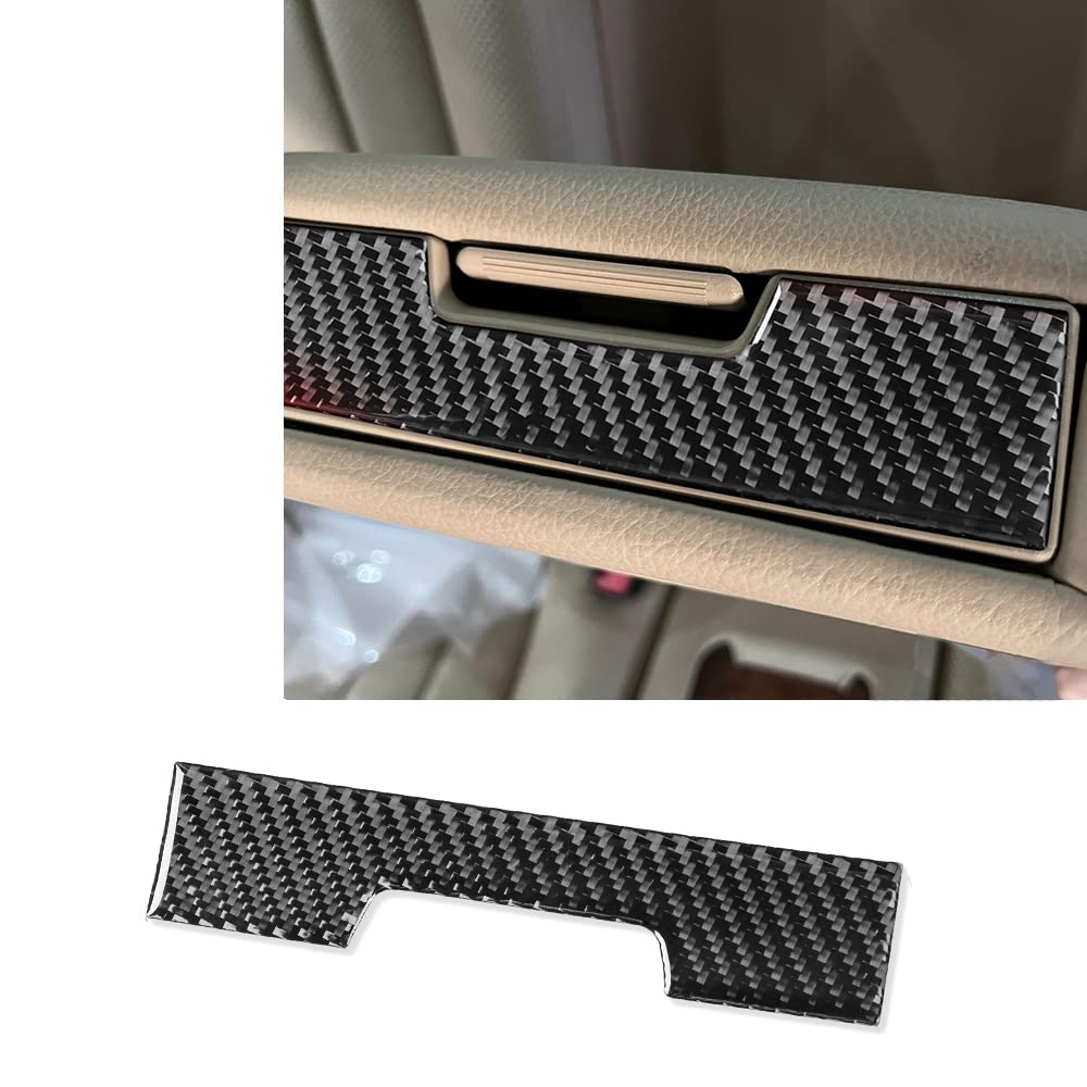 ontto Autozubehör Hintere Armlehne Box Schalter Dekoration Abdeckung Aufkleber Fit für Mercedes-Benz CLS C219 2004-2009 Schwarz von ontto