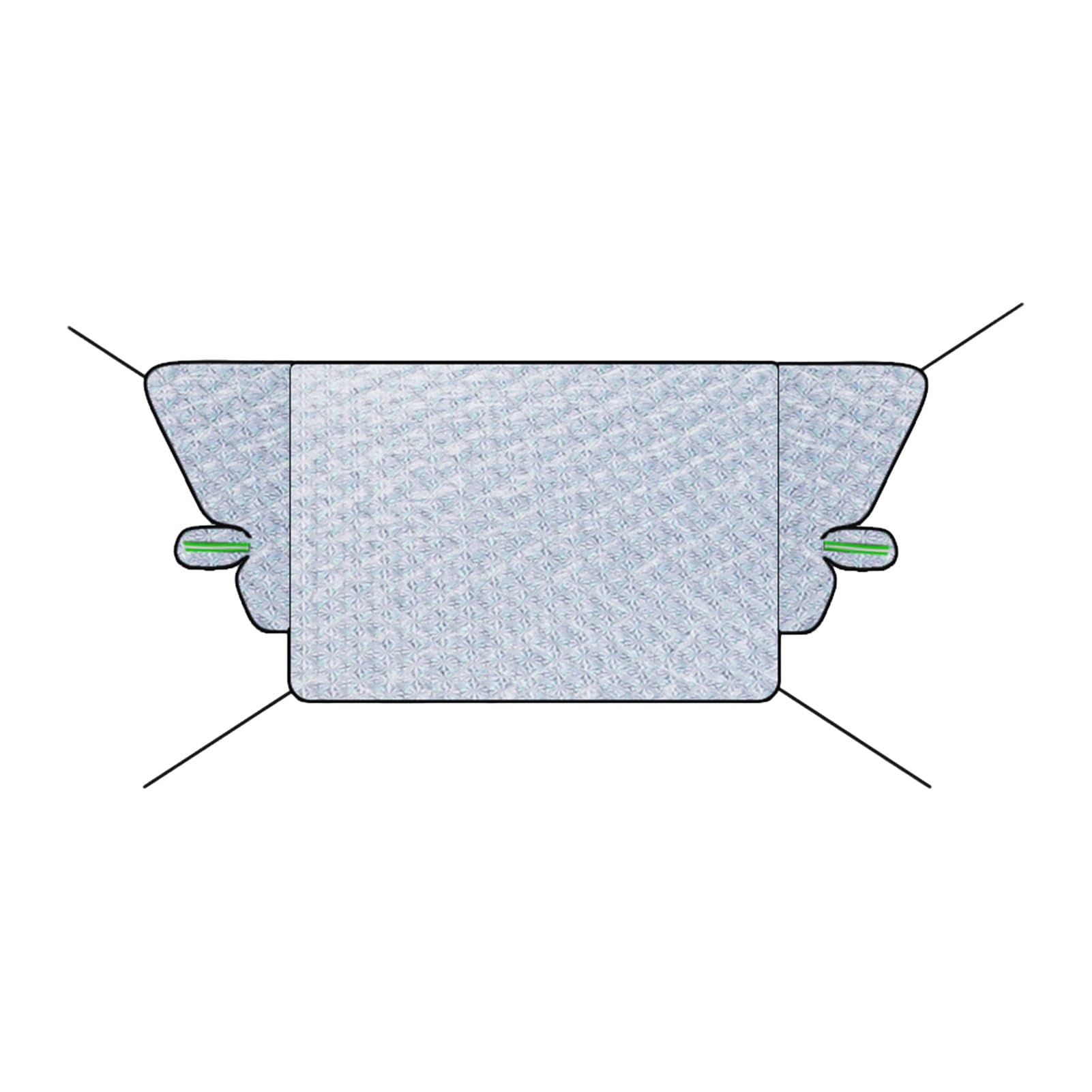 oxcuuka Auto-Windschutzscheiben-Schneedecke, magnetische Windschutzscheiben-Aluminiumfolie, Schneedecke, Schutz für Schnee, EIS, Frost, Sonnenlicht, Auto-Windschutzscheiben-Abdeckung mit Silber von oxcuuka