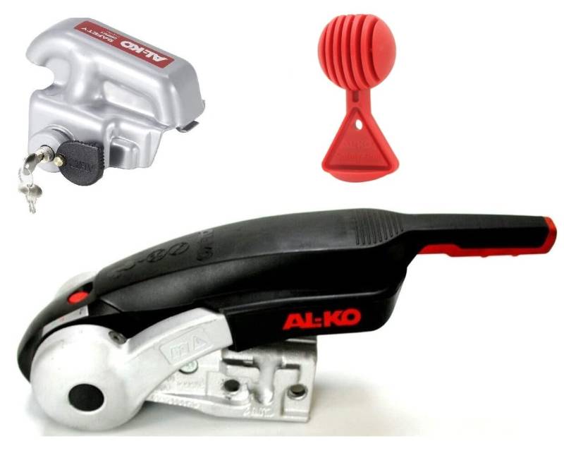 Original Alko AKS 3004 Antischlingerkupplung - 3 teiliges Set - Safety Dreierpack mit Alko Diebstahlsicherung Safety Compact und Alko Safety Ball - 1225155 Sicherheitskupplung Anhänger Wohnanhänger von trailer parts4u