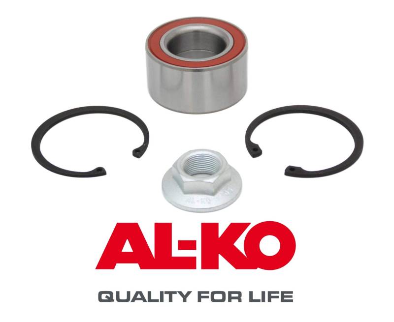 trailer parts4u Original Alko Lager Radlager Set Flanschmutter Seegerring 39/72/37 1224803 von trailer parts4u