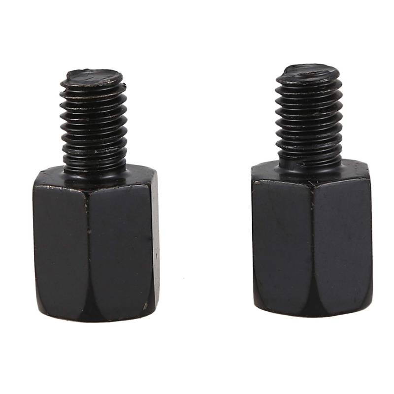 pQirnvIL 2 PCS Mirror Adapter KONVERTER IM UHRZEIGERSINN 8MM BIS 10MM SCHWARZ von pQirnvIL