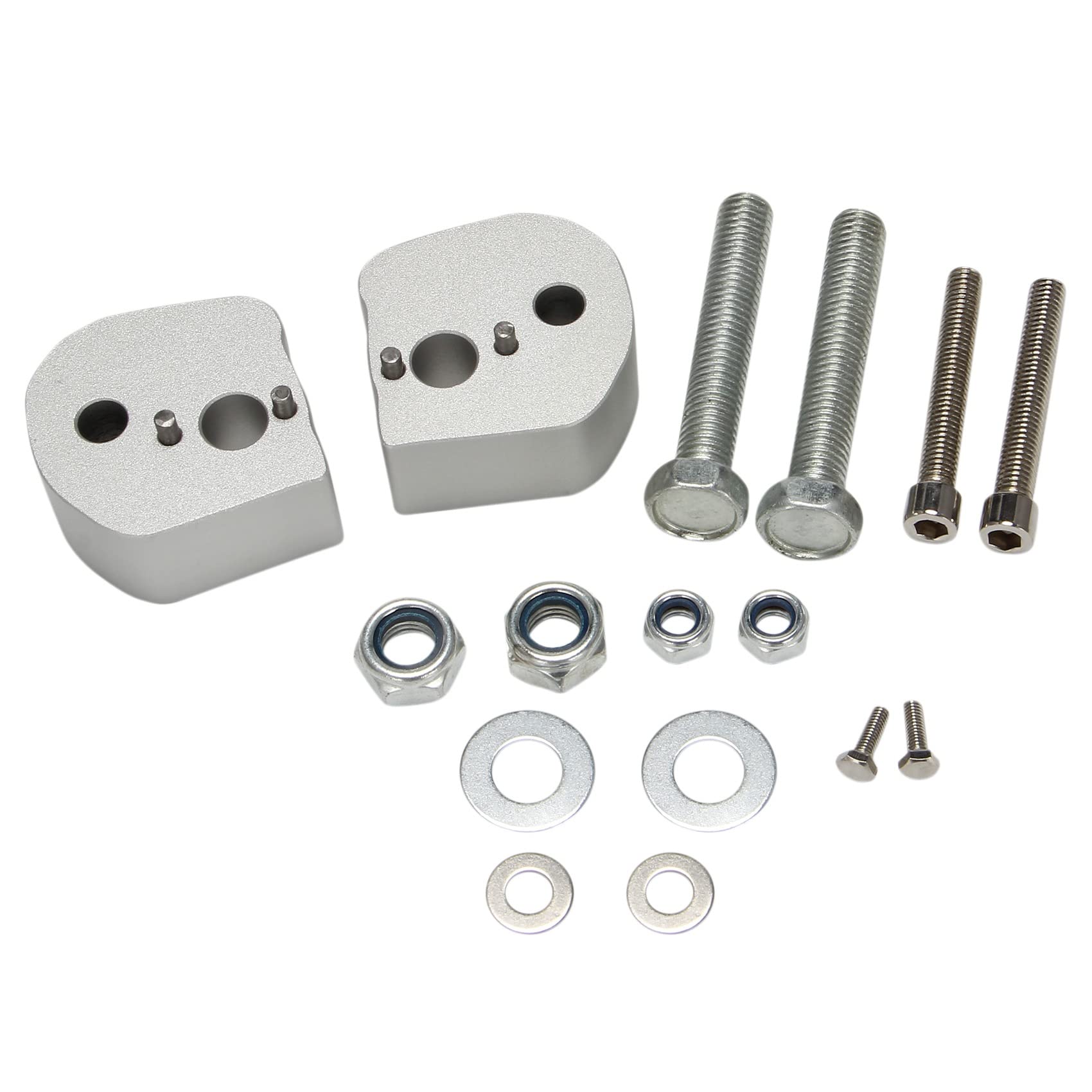 pQirnvIL Motorrad Lenker Riser für Fjr1300 Fjr 1300 2006-2019 Silber Motorrad Zubehör von pQirnvIL