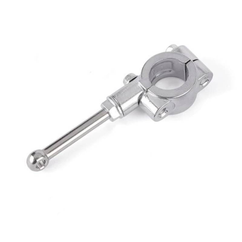 pQirnvIL Universal-Motorrad-Seitenständerverlängerung, Hilfswerkzeughalterung, 20-23 Mm, Einzelbeinständer-Fußstütze (Silber) von pQirnvIL