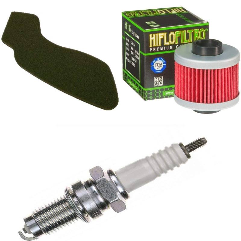 Luftfilter Ölfilter Zündkerze für Elyseo 125 DT Baujahr 1998-2000 Servicekit Wartungskit von pamoto