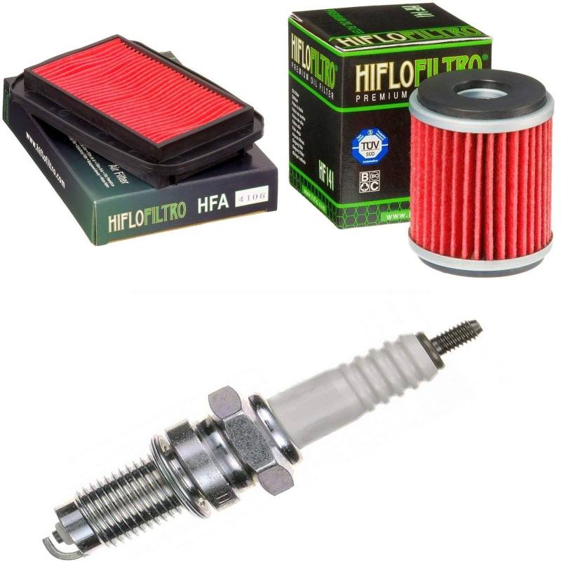 Luftfilter Ölfilter Zündkerze für MT 125 A ABS Baujahr 2015-2017 Servicekit Wartungskit von pamoto