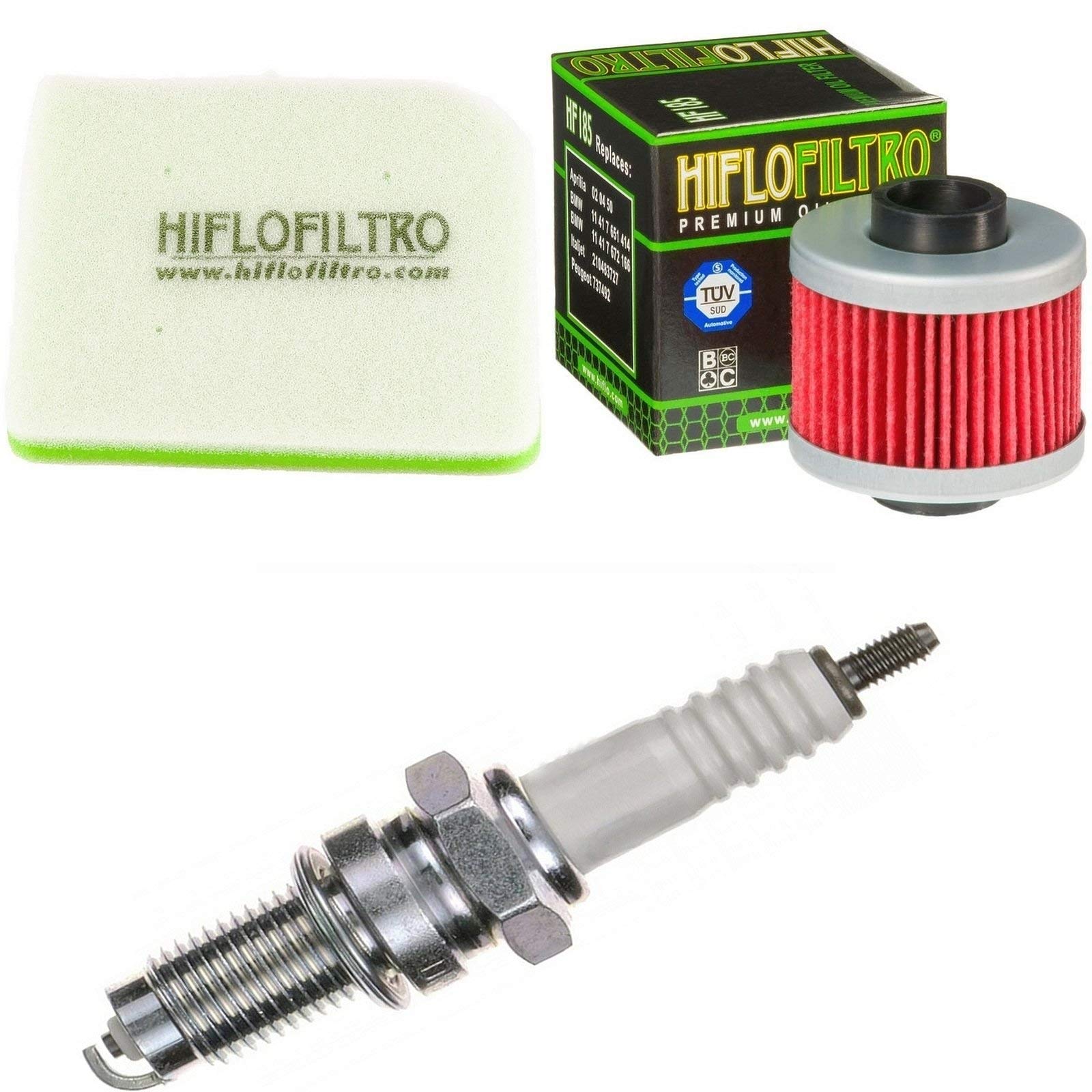 Luftfilter Ölfilter Zündkerze für Scarabeo 125 Baujahr 1999-2002 Servicekit Wartungskit von pamoto