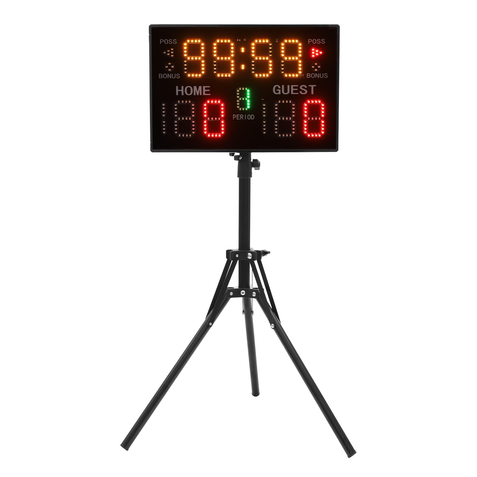 panfudongk Elektronische Anzeigetafel Basketball Scoreboard mit Fernbedienung Tragbare Anzeigetafel für Sport Spiele Timer 0-199 Punkte einstellbare Helligkeit und Lautstärke von panfudongk