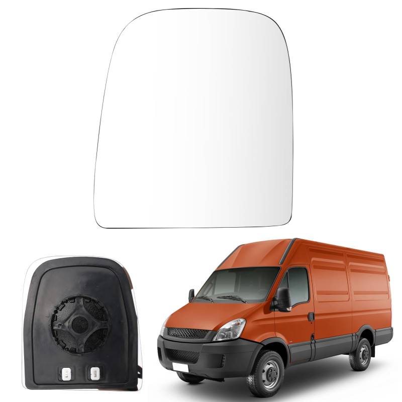 Links Oben Spiegelglas Ersatz für Iveco Daliy/EcoDaily 2006-2014, Beheizbar Außenspiegel Glas Asphärisch, Ersatzspiegel Rückfahrglas Spiegel Mit Heizfunktion von panthem