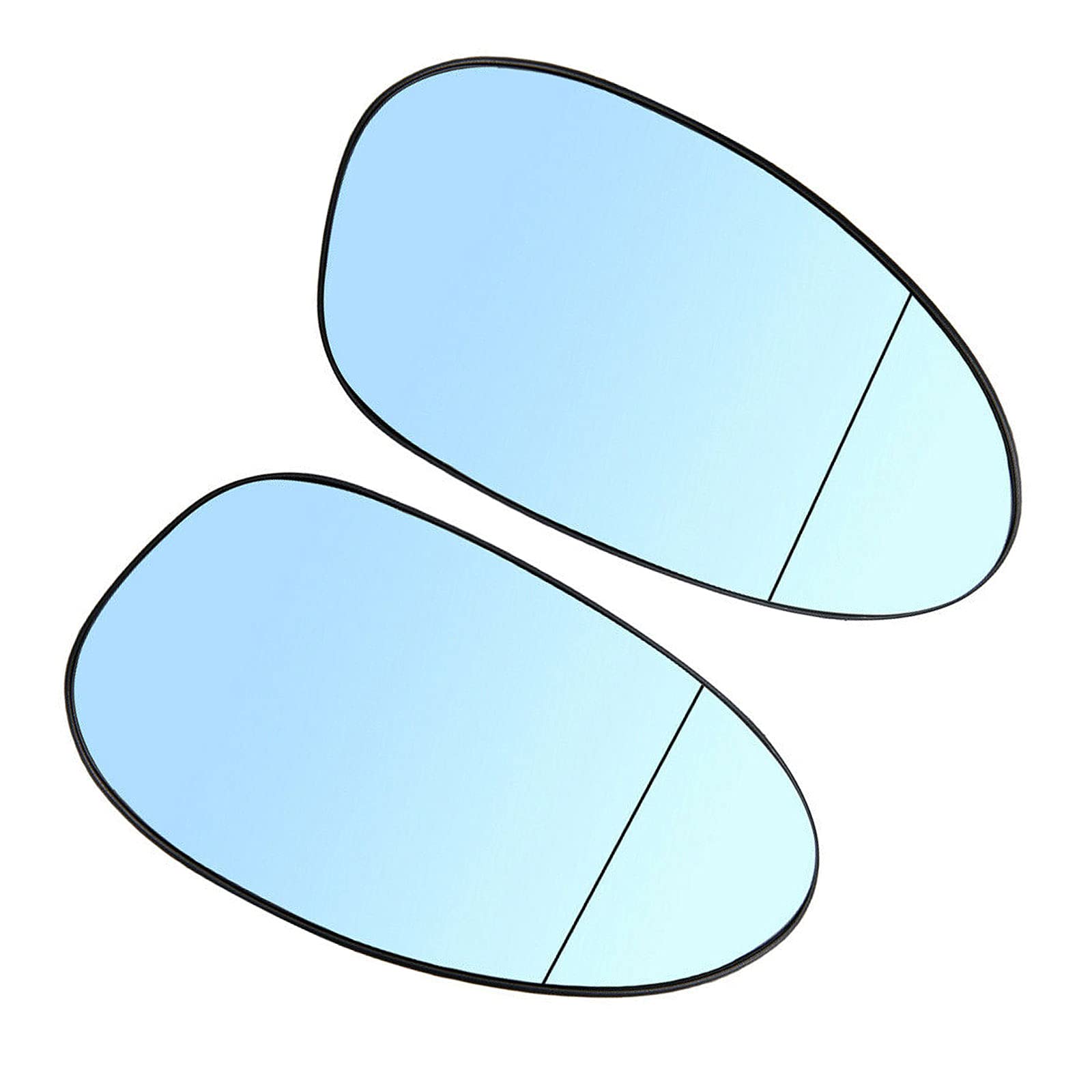 Spiegelglas Kompatibel mit BMW 1er E81 E87 E88 E82 3er E46 E90 E91 E92 E93, Beheizbar Außenspiegel Asphärisch Ersatzspiegel Blau Links Rechts von panthem