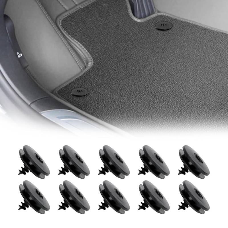 parallelower 24 Stück Auto Befestigungsclips Auto Fußmatten Clips 3-in-1Universal Auto Fussmatten Fixclips für Car Floor Mats Carpet Bodenmatten Innen Auto von parallelower