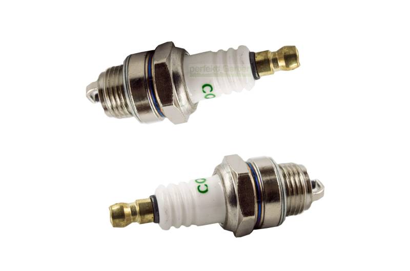 2 X Zündkerze kompatibel mit Fuxtec FX-EB 2.2 / FX-EB 3.0 / FX-EB 152 Erdbohrer von perfektGarten