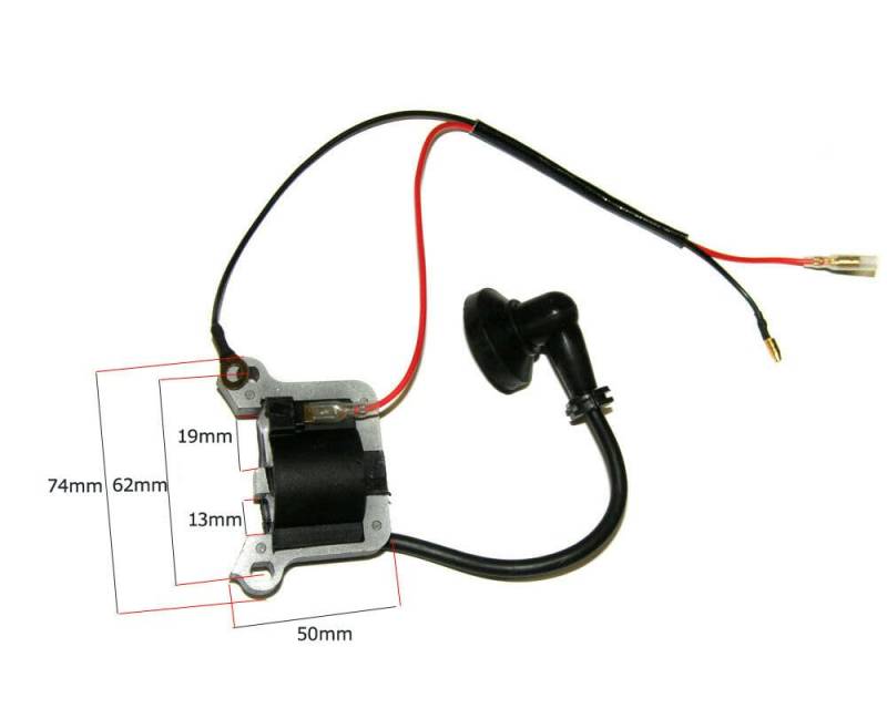 Zündspule kompatibel mit Einhell GC-BC 52 AS (GCBC52AS) Motorsense Freischneider von perfektGarten