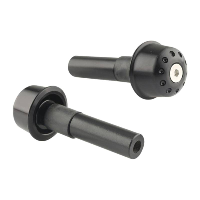 perfk 2X Motorradstange Enden Handlungsbalkende -Stecker Street Bike Motorrad Accessoires Anti - Motorrad -Lenkerleder, Schwarz von perfk