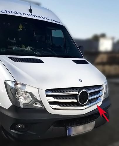 phil trade Edelstahl Chrom Grill-Leisten für Mercedes Sprinter W906 Kühlergrill ab Facelift von Recambo