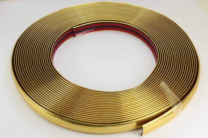 Zierband Gold Chrom 20mm x 15m von phil trade