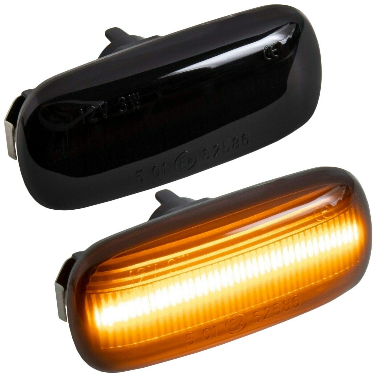 phil trade LED SEITENBLINKER schwarz kompatibel für A3 8P | A4 B6 B7 & Cabrio | A6 C6 4F [7315-1] von phil trade