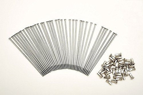 Kit 40 Speichen und Nippel Durchmesser 3,5 mm Länge 175 mm gerade von pirini moto